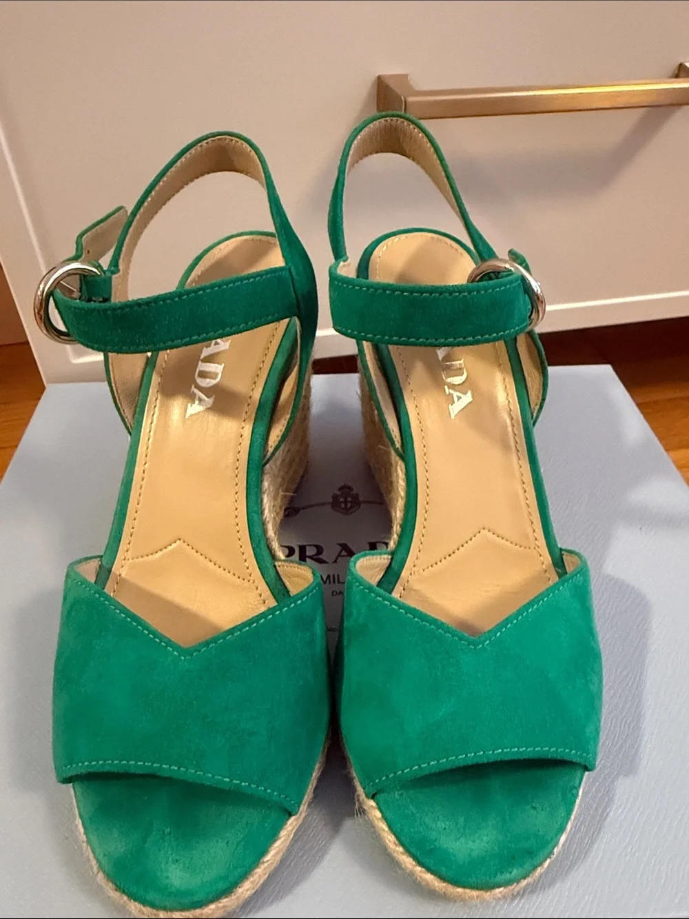 Prada suede espadrille